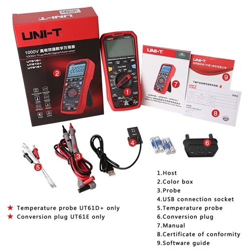 UNI-T UT61B+ True RMS Digital Multimeters
