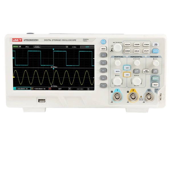 UNI-T UTD2202CEX+ Digital Storage Oscilloscope - 200MHz 2 Ch