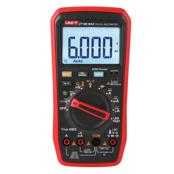 UNI-T UT 18B Max True RMS Digital Multimeter- Heavy Duty
